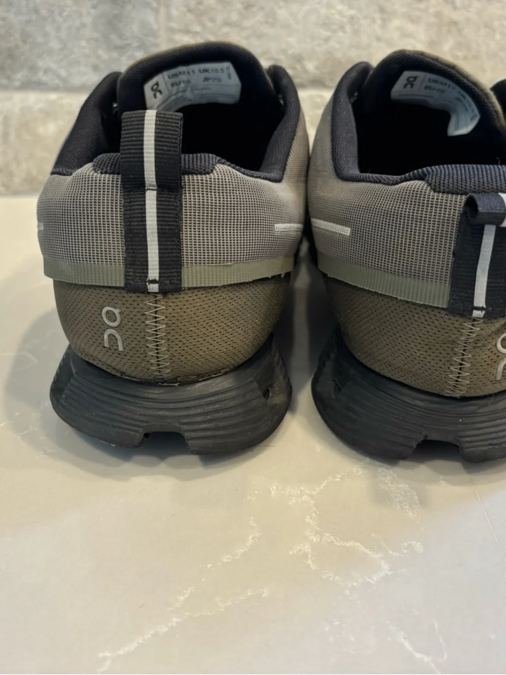 On Running Cloud Waterproof Shoes Men’s 11 Olive Green Trail Athletic - Picture 8 of 10